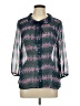 ModCloth 100% Polyester Gray 3/4 Sleeve Blouse Size L - photo 1