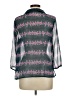 ModCloth 100% Polyester Gray 3/4 Sleeve Blouse Size L - photo 2