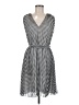 Max Studio 100% Polyester Houndstooth Gray Casual Dress Size M - photo 1
