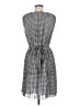 Max Studio 100% Polyester Houndstooth Gray Casual Dress Size M - photo 2