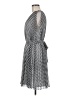 Max Studio 100% Polyester Houndstooth Gray Casual Dress Size M - photo 5
