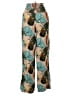 Love 100% Rayon Tropical Green Teal Casual Pants Size S - photo 2