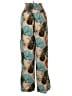 Love 100% Rayon Tropical Green Teal Casual Pants Size S - photo 1