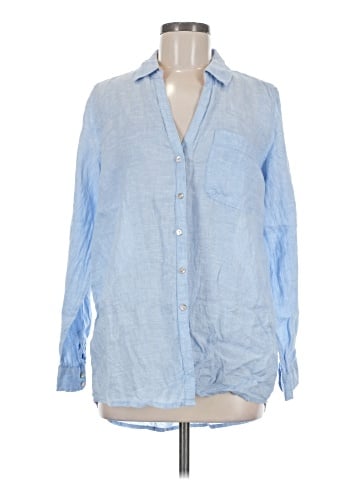Sigrid Olsen Long Sleeve Button-Down Shirt (view 1)