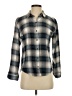 ABound 100% Cotton Plaid Gray Long Sleeve Button-Down Shirt Size S - photo 1