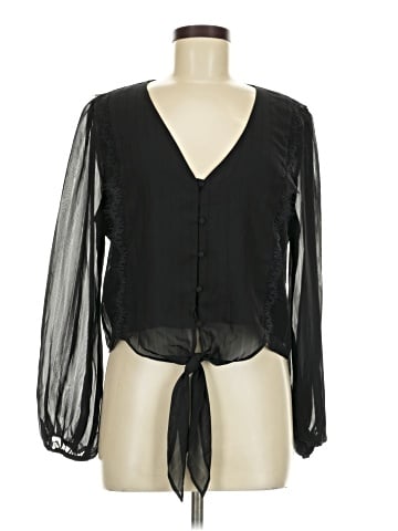 WAYF Long Sleeve Blouse (view 1)