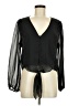 WAYF 100% Polyester Black Long Sleeve Blouse Size M - photo 1