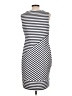 Chaps Stripes White Casual Dress Size 12 - photo 2