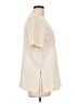Time Out Ivory Short Sleeve Blouse Size L - photo 4