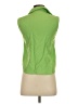 MNG Green Sleeveless Button-Down Shirt Size XXS - photo 2