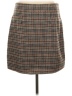 Old Navy 100% Polyester Plaid Brown Casual Skirt Size L - photo 2