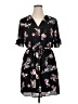 DR2 100% Polyester Floral Black Casual Dress Size XL - photo 1