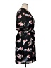 DR2 100% Polyester Floral Black Casual Dress Size XL - photo 4
