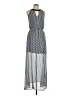 Socialite 100% Polyester Chevron-herringbone Gray Casual Dress Size L - photo 1