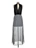 Socialite 100% Polyester Chevron-herringbone Gray Casual Dress Size L - photo 2