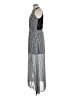Socialite 100% Polyester Chevron-herringbone Gray Casual Dress Size L - photo 5