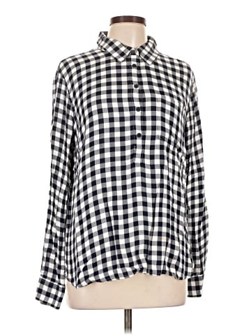 Cosmic Blue Love Long Sleeve Blouse (view 1)