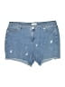 Lane Bryant Stars Blue Denim Shorts Size 16 - photo 1
