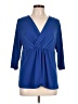 George Blue 3/4 Sleeve Blouse Size L - photo 1