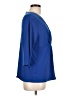 George Blue 3/4 Sleeve Blouse Size L - photo 4