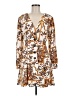 Glamorous 100% Polyester Paisley Brown Casual Dress Size 6 - photo 1