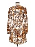 Glamorous 100% Polyester Paisley Brown Casual Dress Size 6 - photo 2