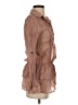 Mine Brown Long Sleeve Blouse Size S - photo 4