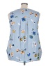 Daniel Rainn 100% Polyester Floral Blue Sleeveless Blouse Size 3X - photo 2