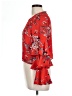 Glamorous 100% Polyester Red Long Sleeve Blouse Size 10 Petite - photo 5