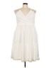 Torrid 100% Polyester Solid Ivory Casual Dress Size 3X Plus (3) - photo 1