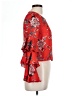 Glamorous 100% Polyester Red Long Sleeve Blouse Size 10 Petite - photo 4