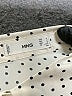 MNG 100% Polyester Polka Dots Ivory Long Sleeve Blouse Size 6 - photo 7