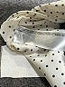 MNG 100% Polyester Polka Dots Ivory Long Sleeve Blouse Size 6 - photo 8