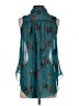 Xhilaration 100% Polyester Teal Sleeveless Blouse Size S - photo 2