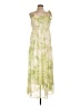 Line & Dot 100% Polyester Tie-dye Green Casual Dress Size L - photo 1