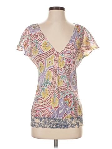 Paul & Joe Short Sleeve Silk Top (view 1)