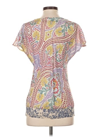 Paul & Joe Short Sleeve Silk Top (view 2)