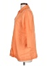 Theory 100% Cotton Orange 3/4 Sleeve Button-Down Shirt Size L - photo 5