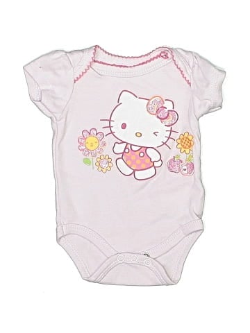 Hello Kitty Short Sleeve Onesie (view 1)