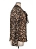 Tommy Hilfiger Animal Print Brown Long Sleeve Blouse Size XL - photo 4