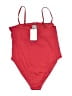H&M Solid Red One Piece Swimsuit Size XL - photo 2