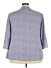 Roz & Ali 100% Polyester Blue 3/4 Sleeve Blouse Size 3X - photo 2