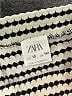 Zara 100% Polyester Chevron-herringbone White Skirt Size 10 - photo 3