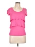 Old Navy 100% Rayon Pink Short Sleeve Top Size L - photo 1