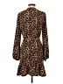 MICHAEL Michael Kors 100% Polyester Animal Print Brown Casual Dress Size S - photo 2