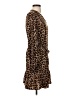 MICHAEL Michael Kors 100% Polyester Animal Print Brown Casual Dress Size S - photo 4