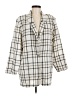 Casual Corner Plaid Ivory Blazer Size L - photo 1