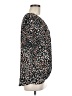 West Kei 100% Polyester Animal Print Black Short Sleeve Blouse Size M - photo 4