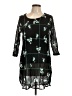Alfani Graphic Black Cocktail Dress Size L - photo 1
