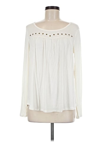 Color Thread Long Sleeve Blouse (view 1)
